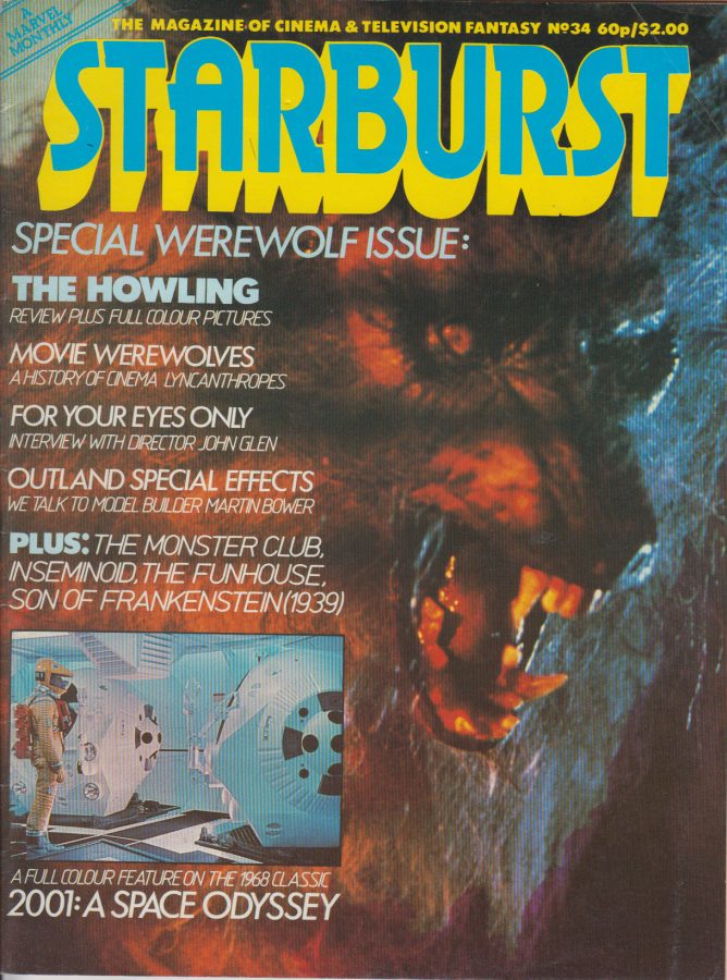 STARBURST magazine side cover Issue 34 June 1981