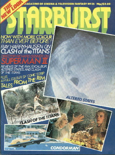 STARBURST magazine side cover Issue 35 July 1981