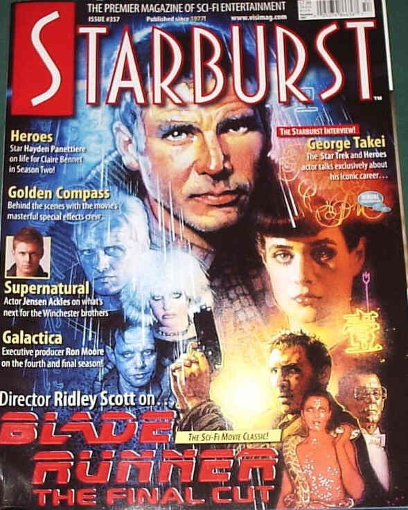 STARBURST magazine side cover Issue 357 December 2007