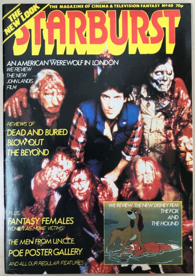 STARBURST magazine side cover Issue 40 December 1981