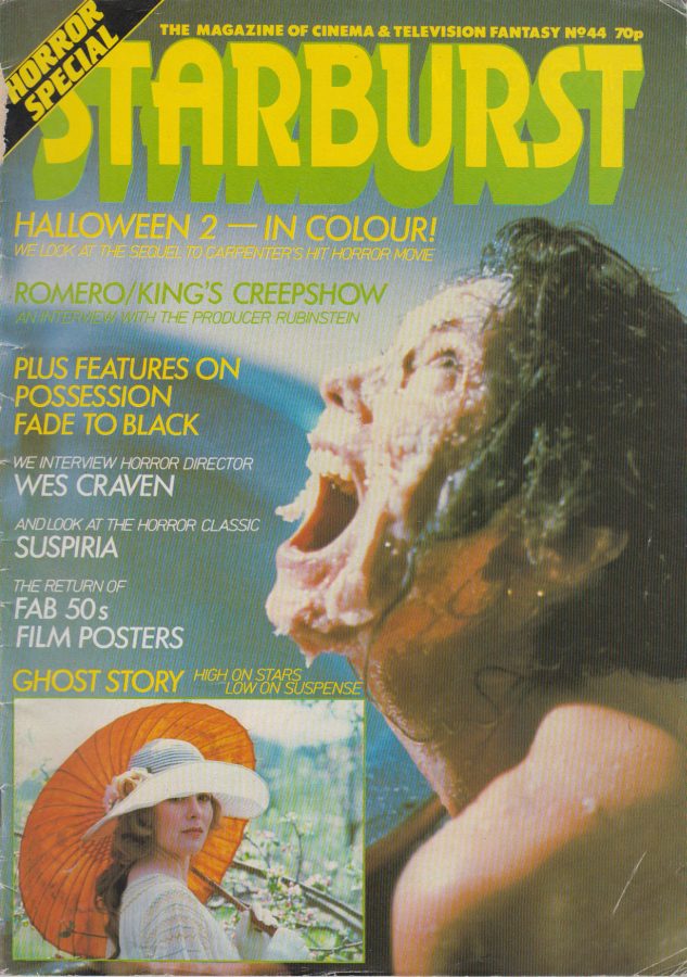 STARBURST magazine side cover Issue 44 April 1982