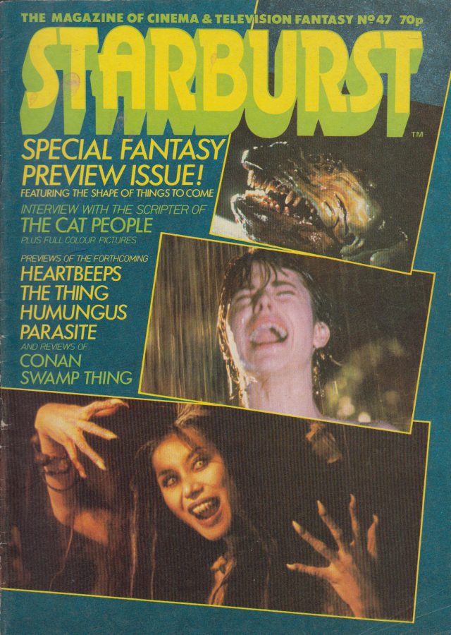 STARBURST magazine side cover Issue 47 July 1982