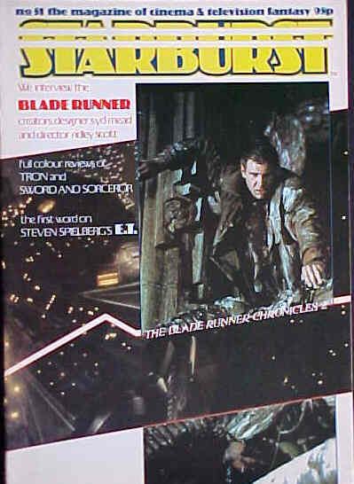 STARBURST magazine side cover Issue 51 November 1982