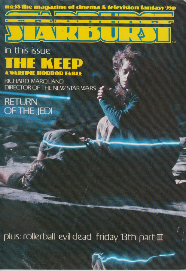 STARBURST magazine side cover Issue 58 June 1983
