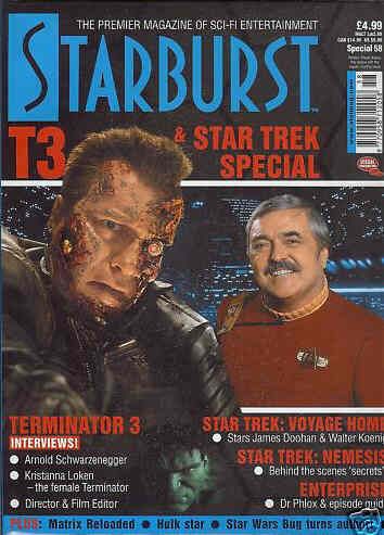 STARBURST magazine side cover  Special #58  2003