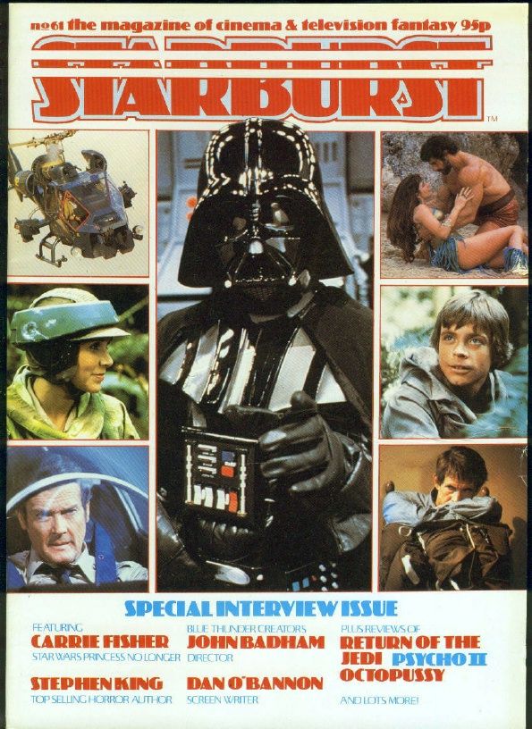 STARBURST magazine side cover Issue 61 September 1983