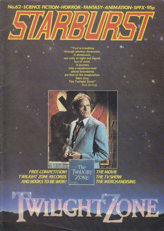 STARBURST magazine side cover Issue 62 October 1983