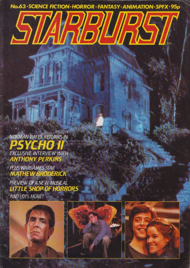 STARBURST magazine side cover Issue 63 November 1983