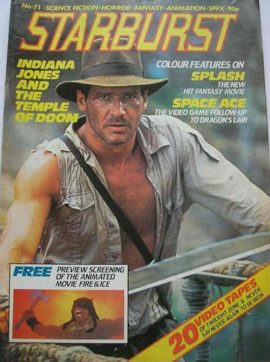 STARBURST magazine side cover Issue 71 July 1984