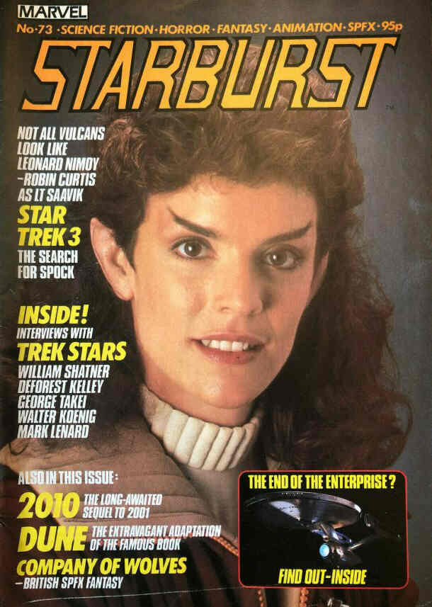 STARBURST magazine side cover Issue 73 September 1984
