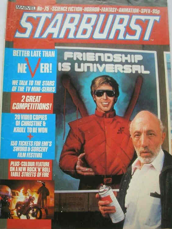 STARBURST magazine side cover Issue 75 November 1984