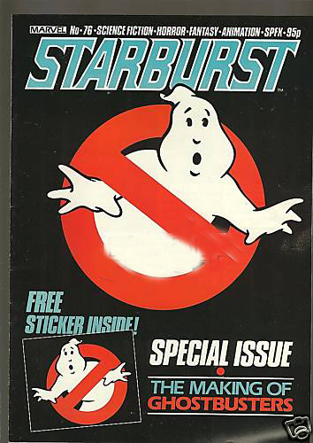 STARBURST magazine side cover Issue 76 December 1984