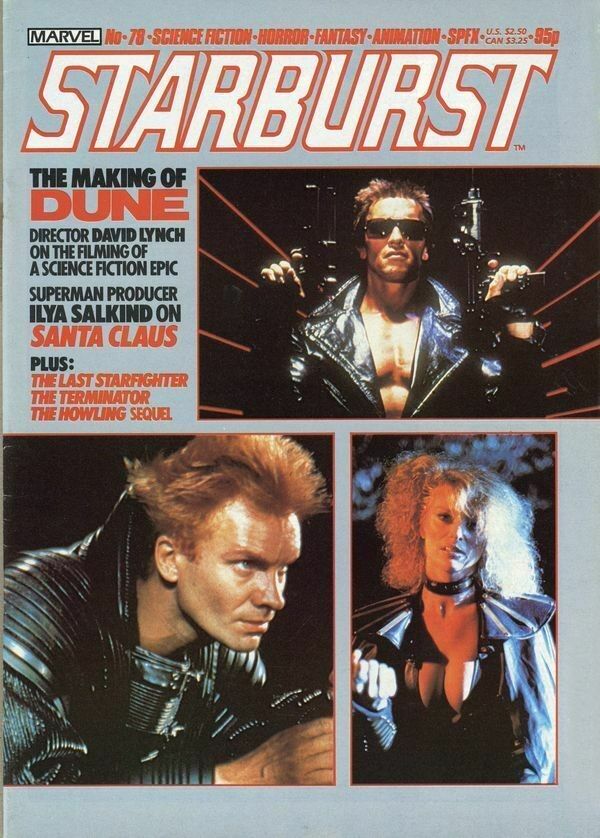 STARBURST magazine side cover Issue 78 February 1985