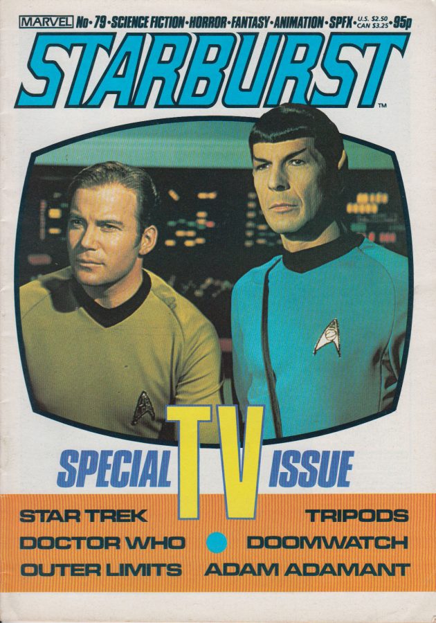 STARBURST magazine side cover Issue 79 March 1985