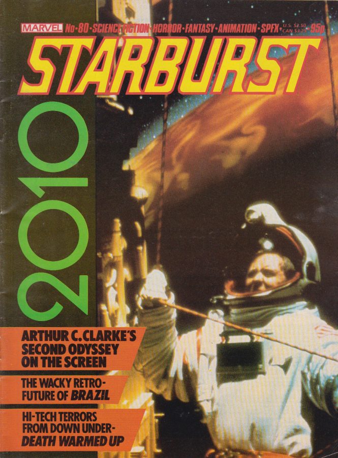 STARBURST magazine side cover Issue 80 April 1985