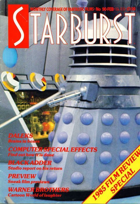 STARBURST magazine side cover Issue 90 February 1986