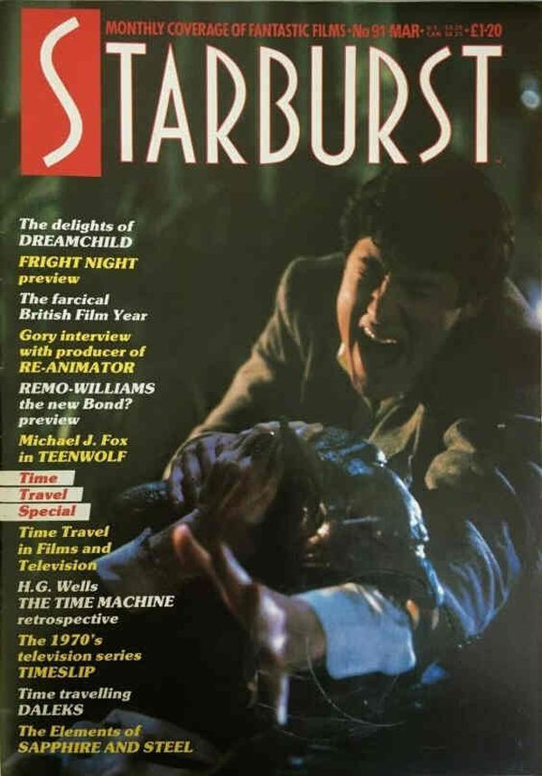 STARBURST magazine side cover Issue 91 March 1986