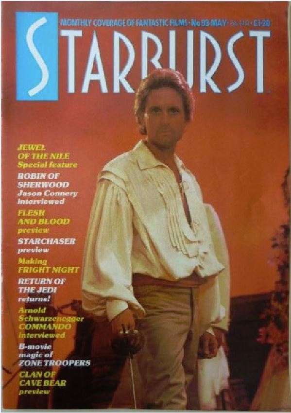 STARBURST magazine side cover Issue 93 May 1986