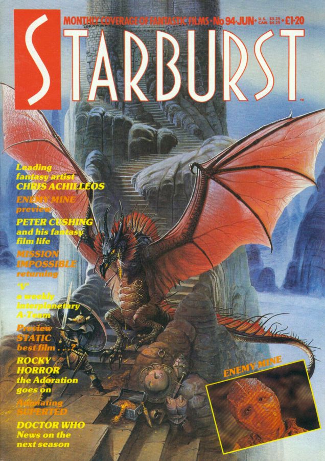 STARBURST magazine side cover Issue 94 June 1986