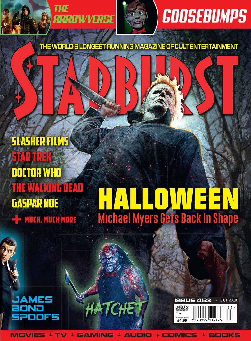 STARBURST magazine side cover Issue 453  October 2018