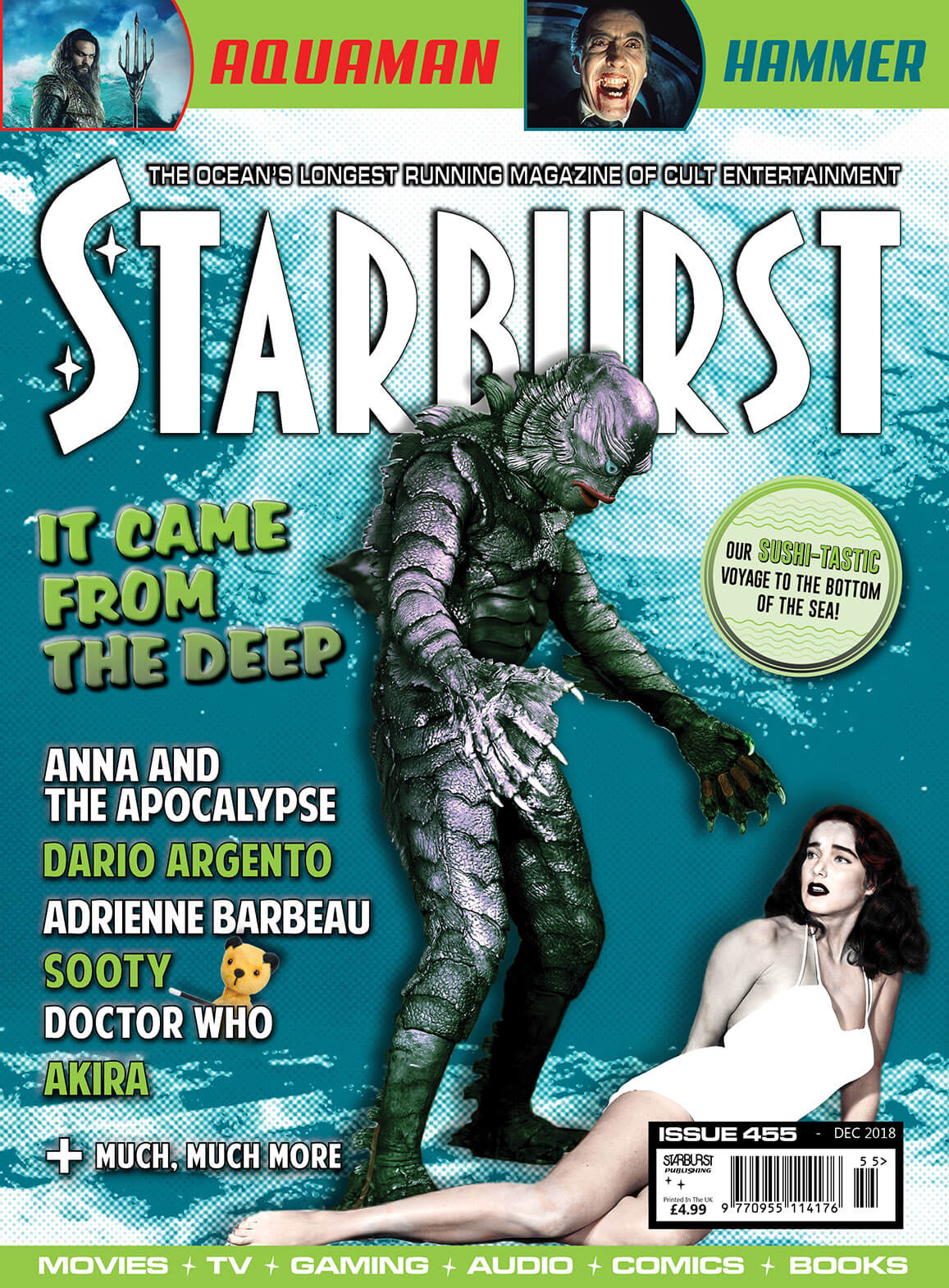STARBURST magazine side cover Issue 455  December 2018