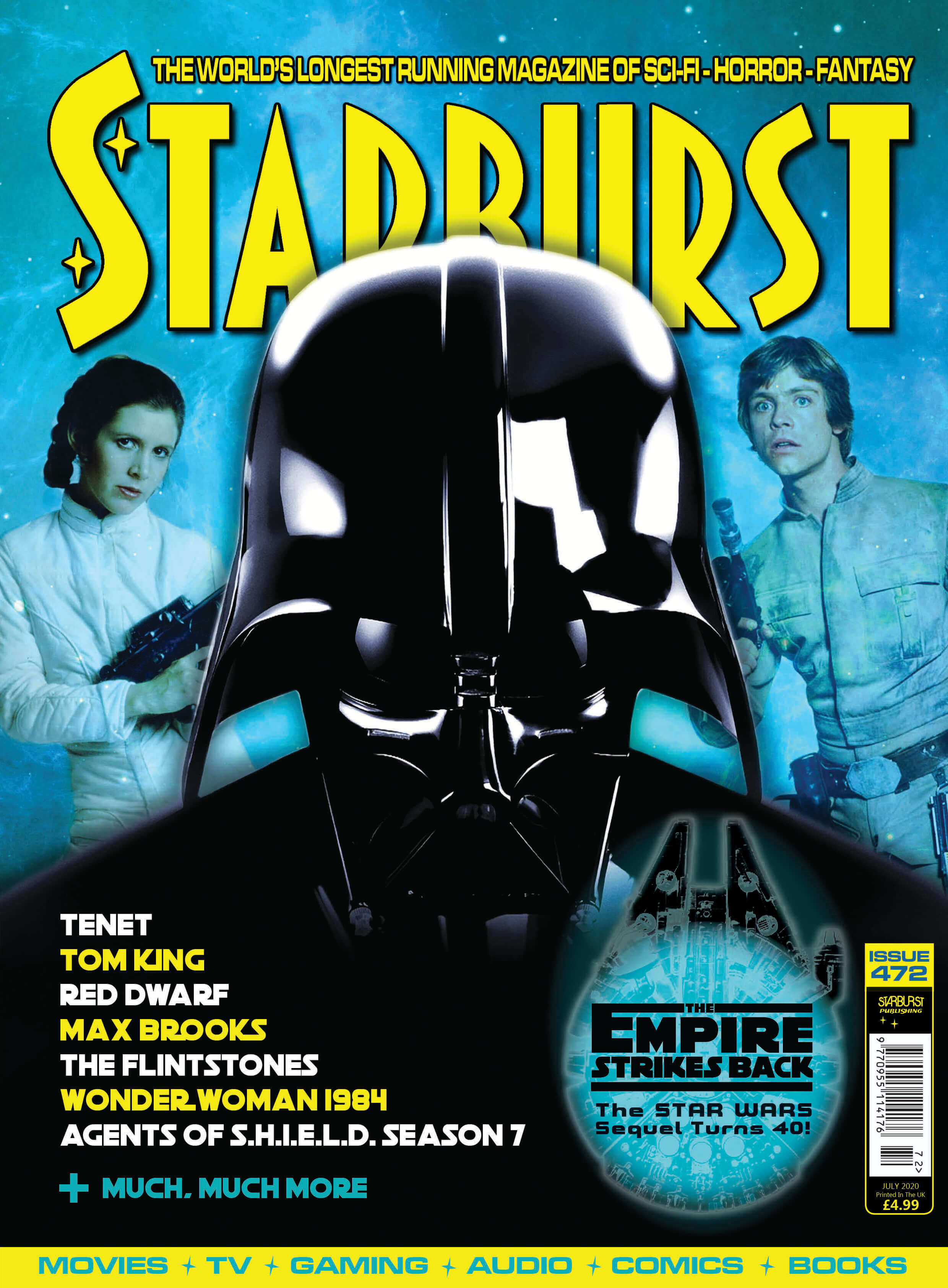 STARBURST magazine side cover Issue 472  July 2020