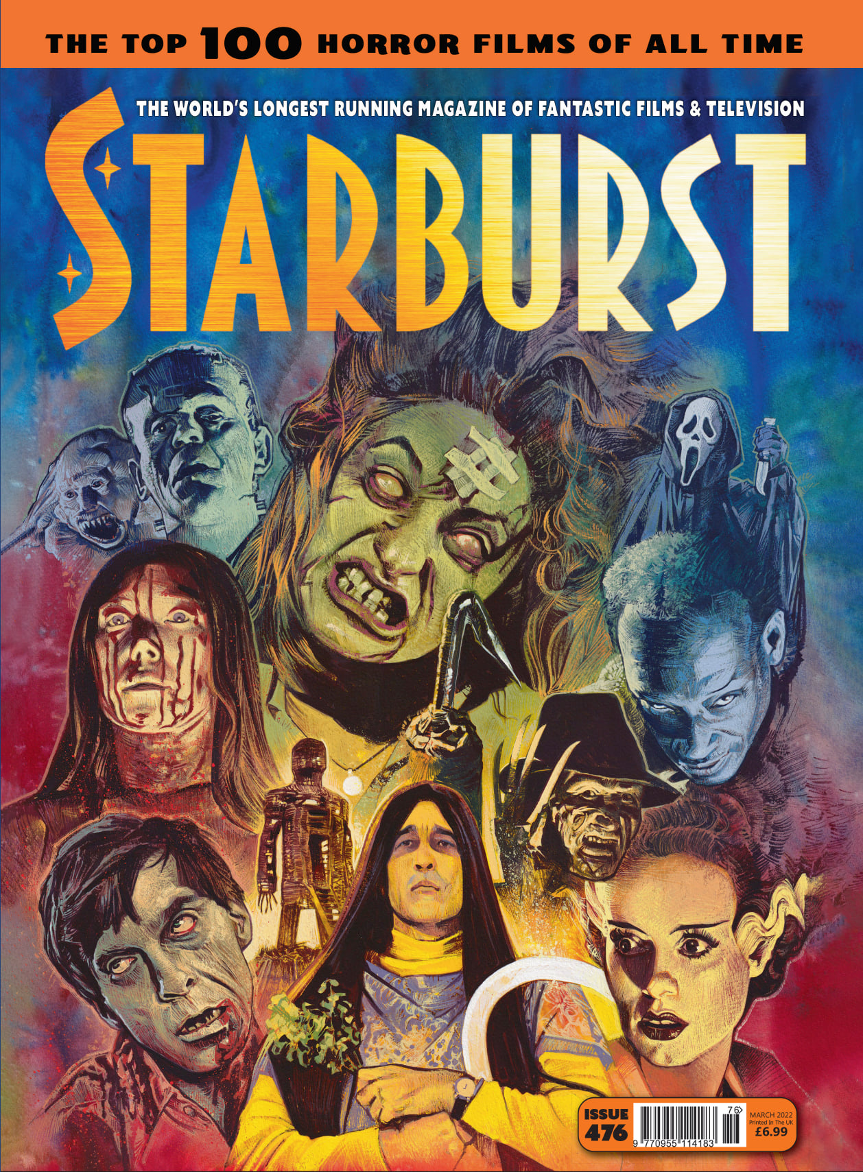 STARBURST magazine side cover Issue 476  March 2022