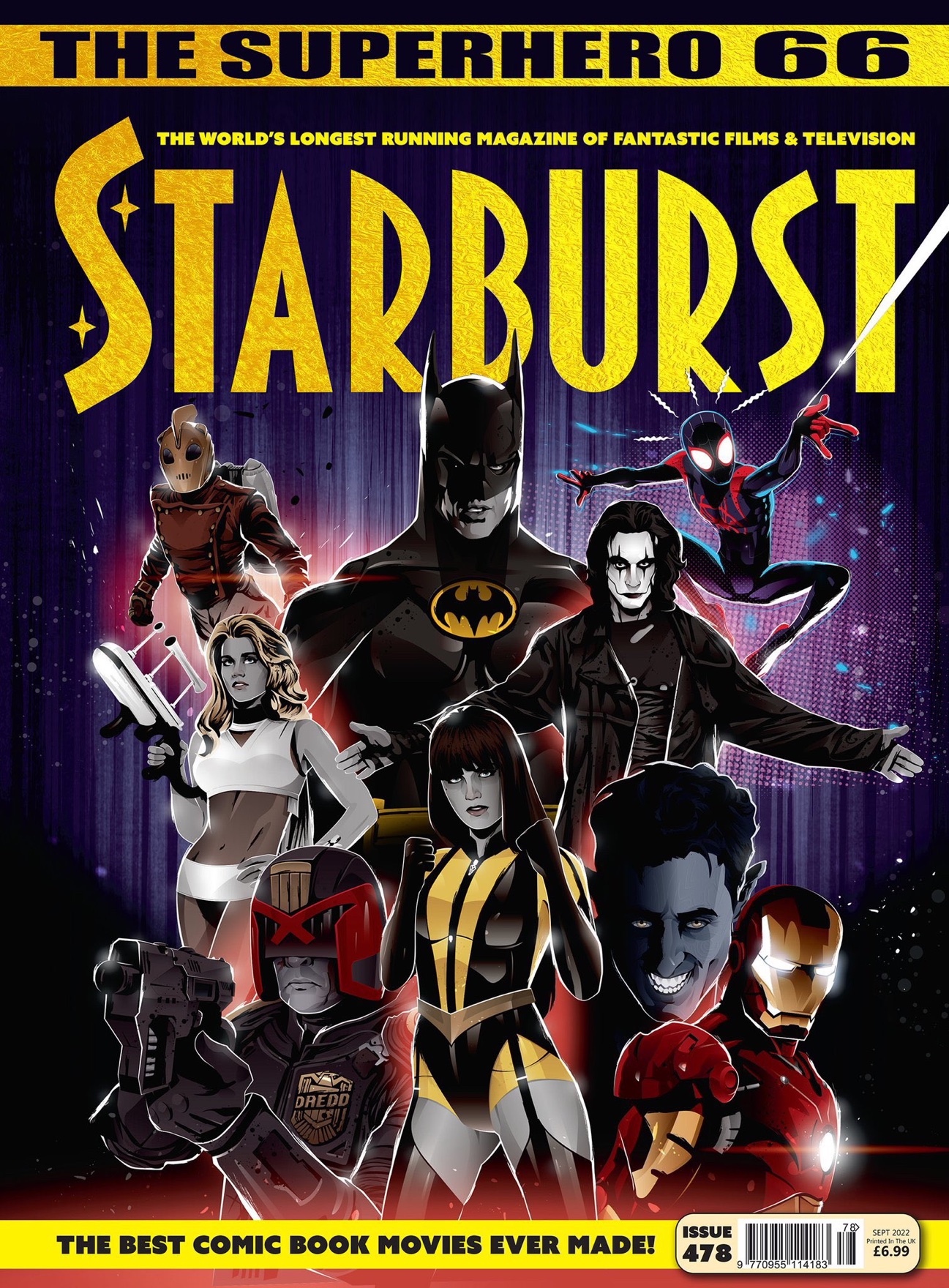 STARBURST magazine side cover Issue 478  September 2022