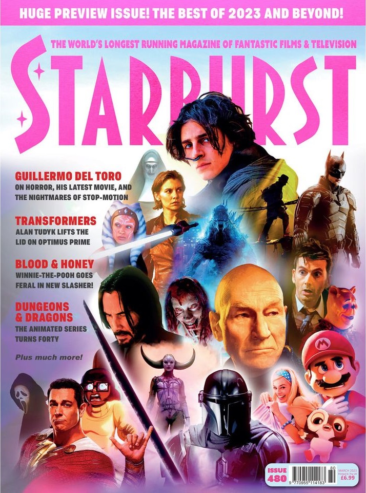 STARBURST magazine side cover Issue 480  March 2023