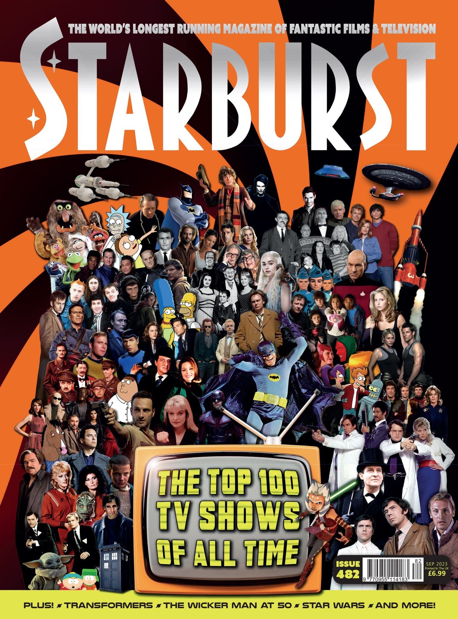 STARBURST magazine side cover Issue 482  September 2023