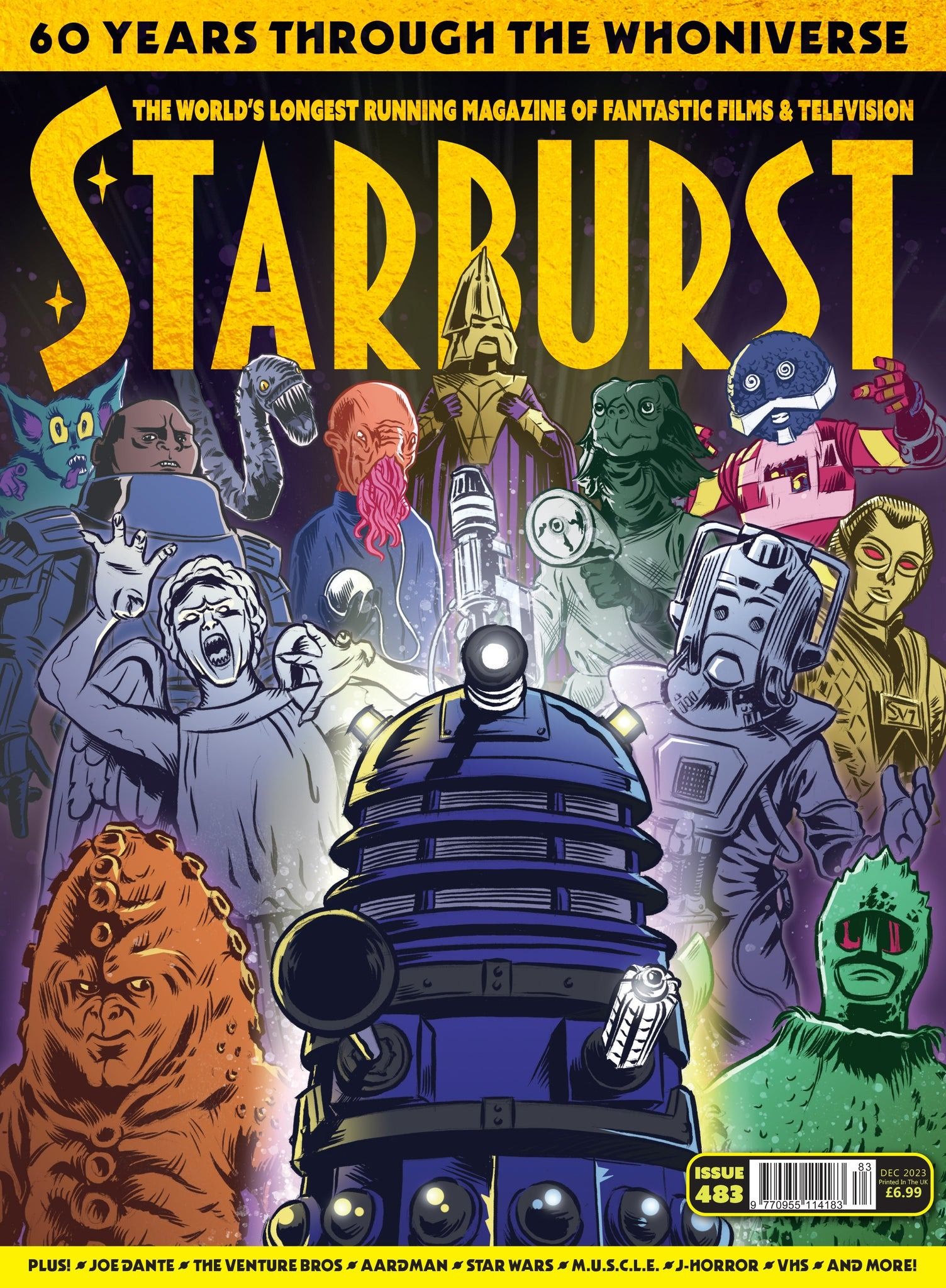 STARBURST magazine side cover Issue 483  December 2023
