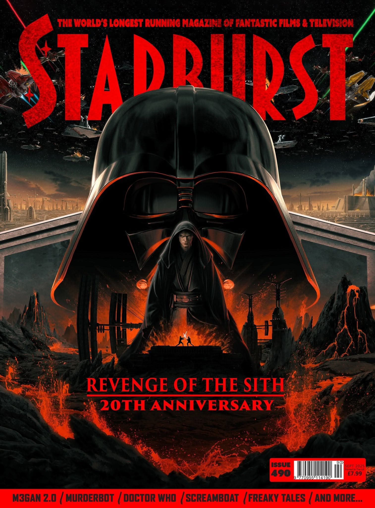 STARBURST magazine side cover Issue 490  September 2025