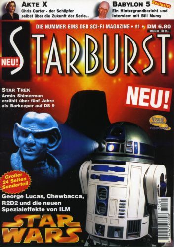 STARBURST (DE) magazine side cover Issue 1 April 1997