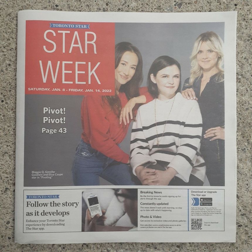 STAR WEEK CANADA magazine side cover 8 January 2022