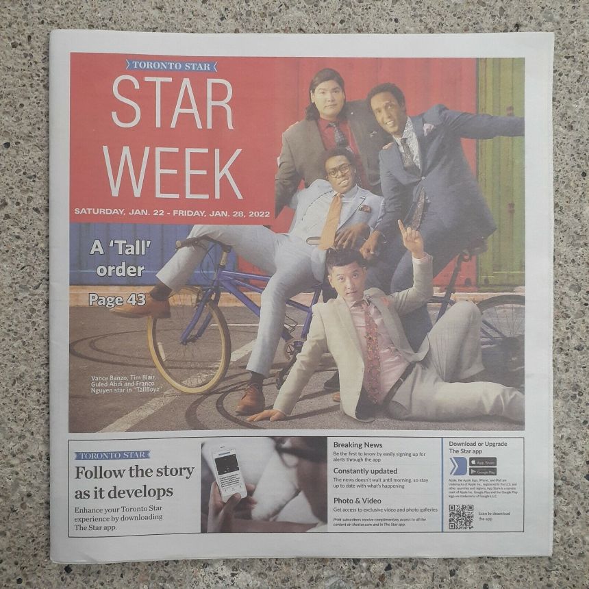 STAR WEEK CANADA magazine side cover 22 January 2022