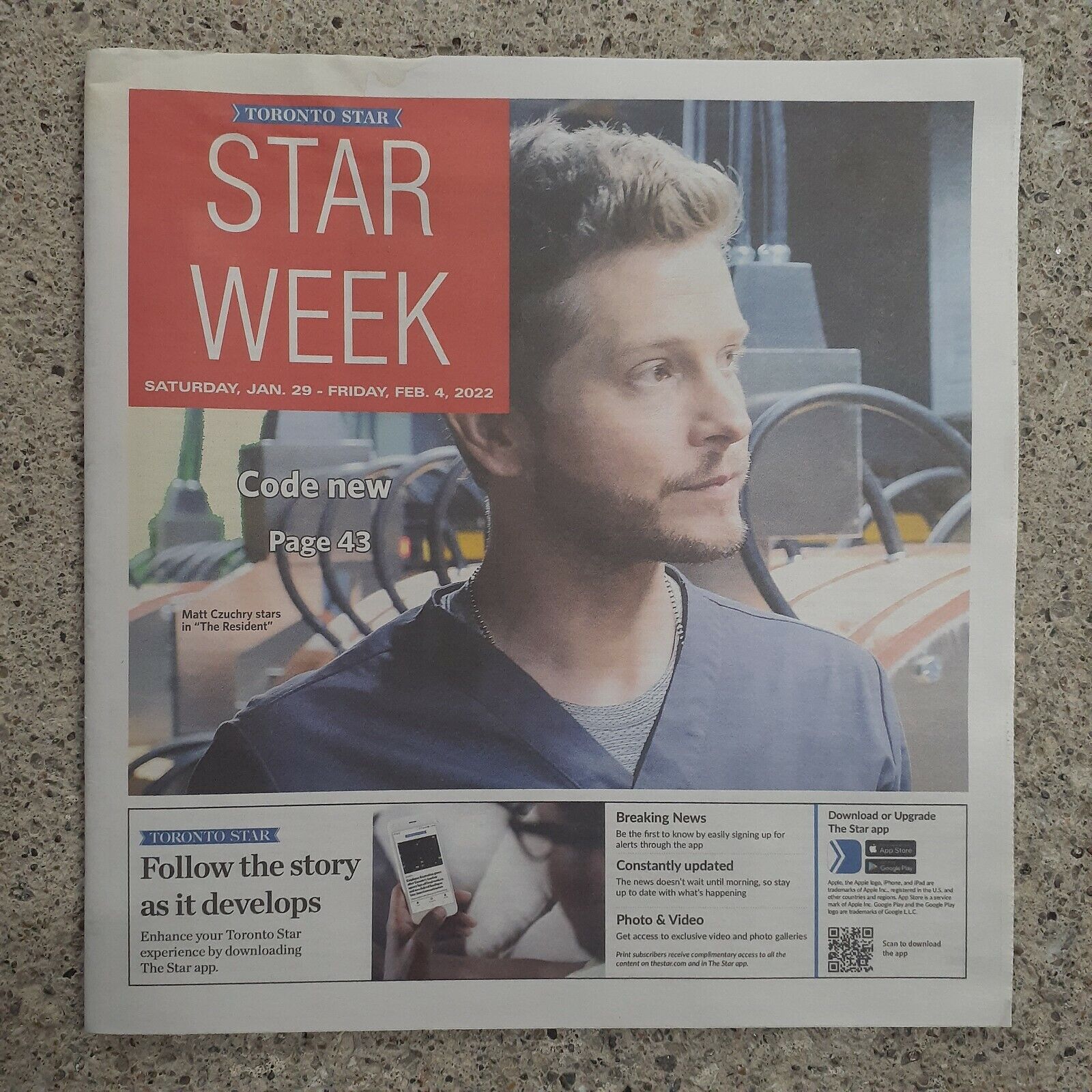 STAR WEEK CANADA magazine side cover 29 January 2022