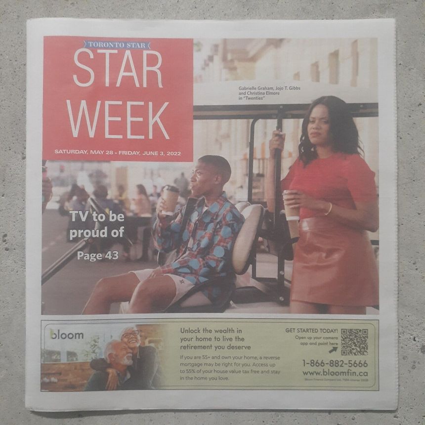 STAR WEEK CANADA magazine side cover 28 May 2022