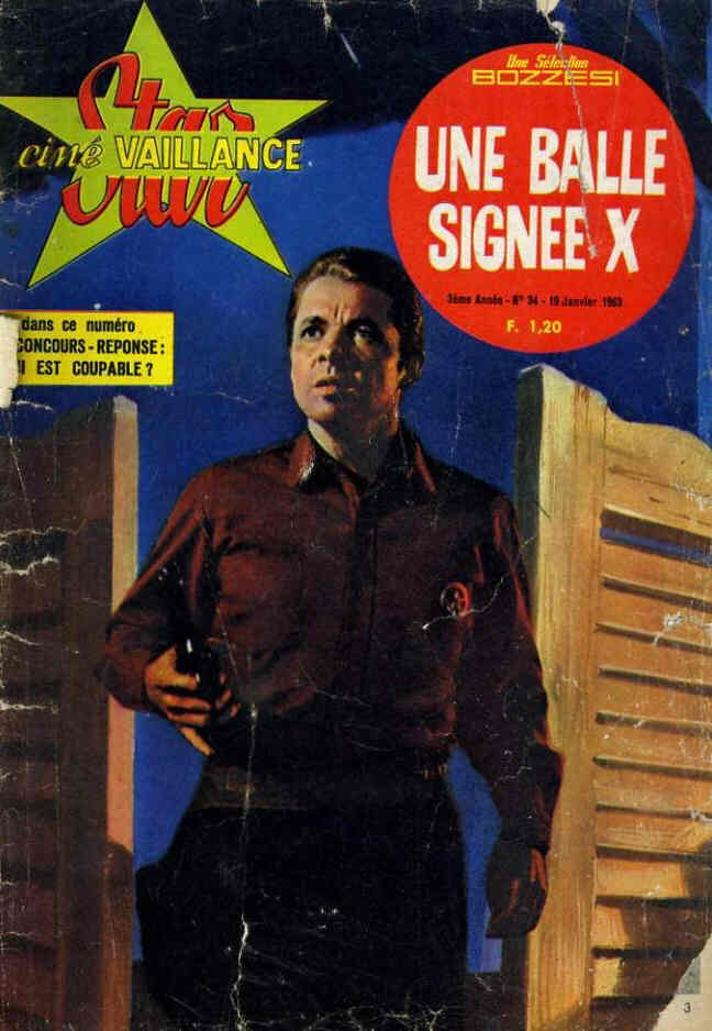 STAR CINE VAILLANCE magazine side cover Issue 34 January 1963