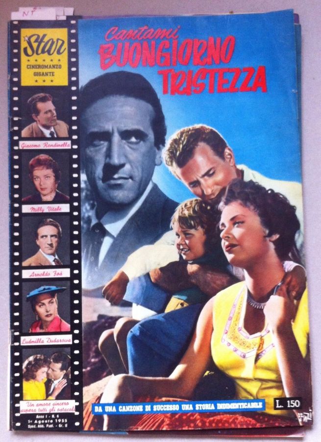 STAR CINEROMANZO GIGANTE magazine side cover Issue 6 1 August 1955