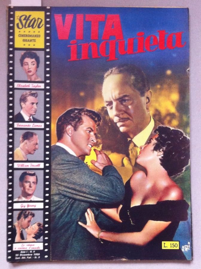 STAR CINEROMANZO GIGANTE magazine side cover Issue 11 25 December 1955