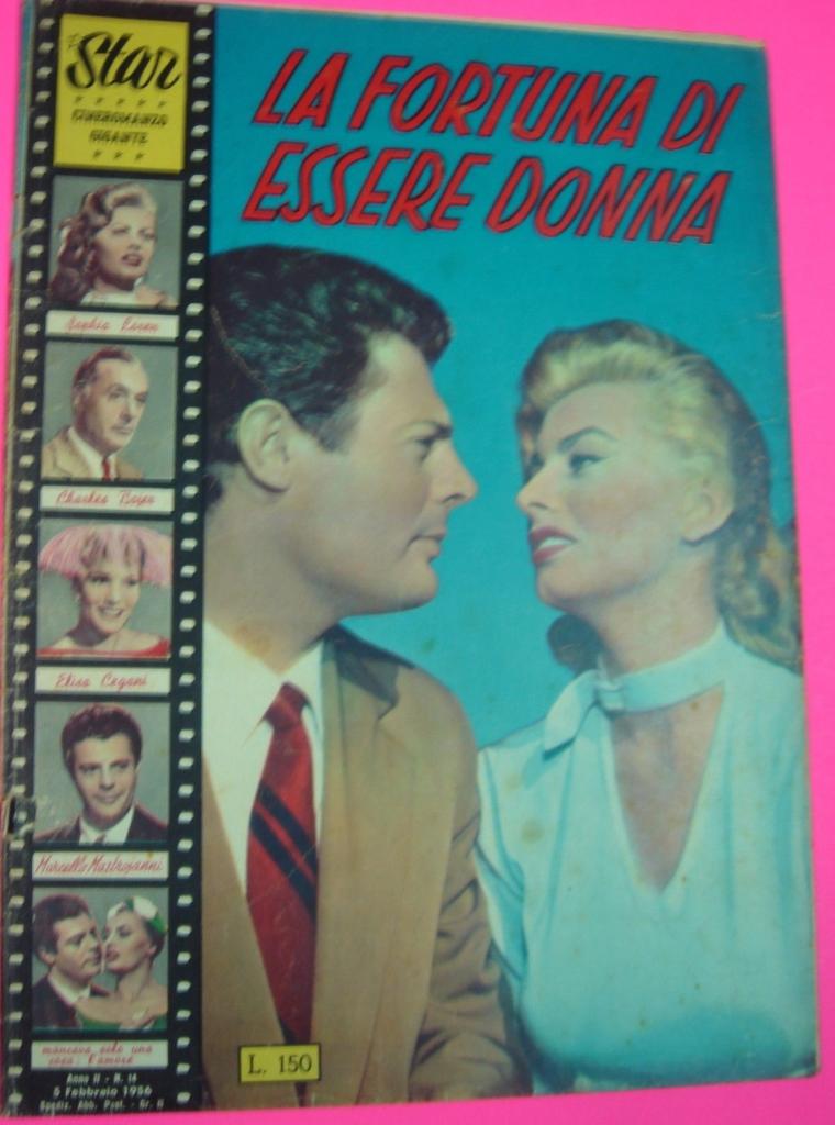 STAR CINEROMANZO GIGANTE magazine side cover Issue 14 5 February 1956