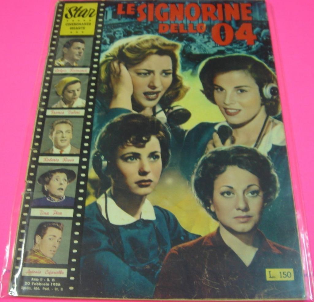 STAR CINEROMANZO GIGANTE magazine side cover Issue 15 20 February 1956