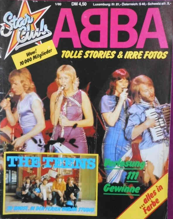 STAR CLUB magazine side cover  January 1980