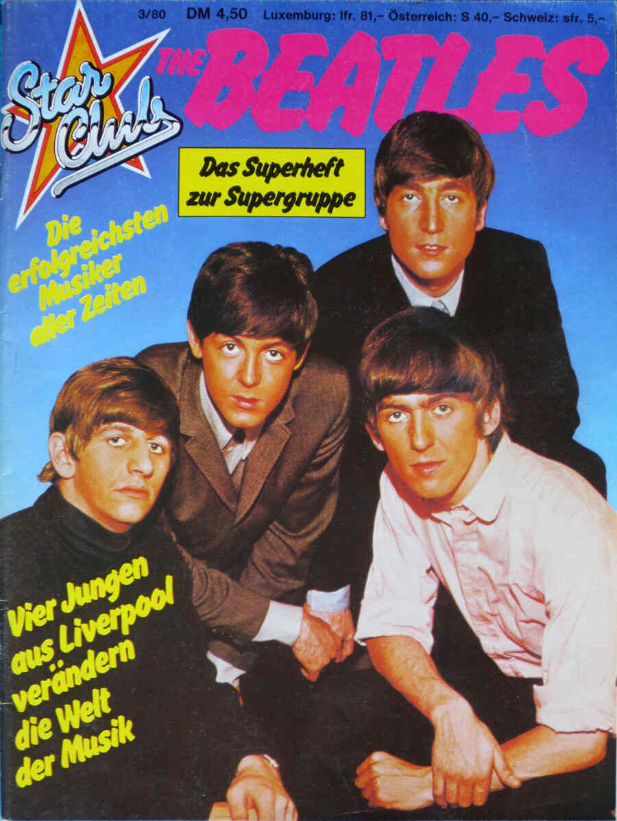 STAR CLUB magazine side cover March 1980