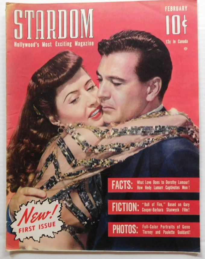 STARDOM (40s) magazine side cover Issue 1 February 1942