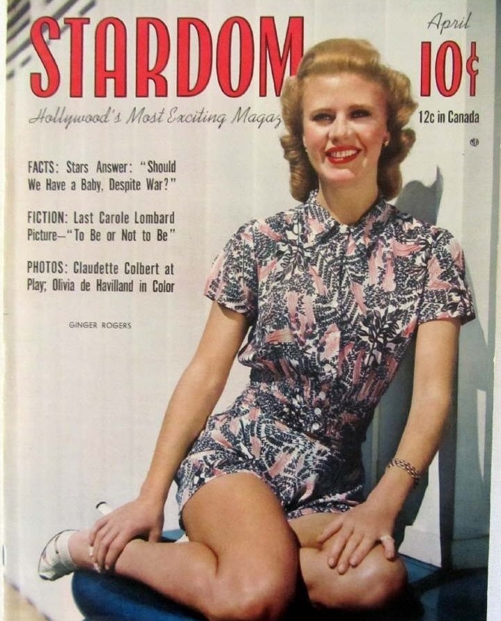 STARDOM (40s) magazine side cover April 1942