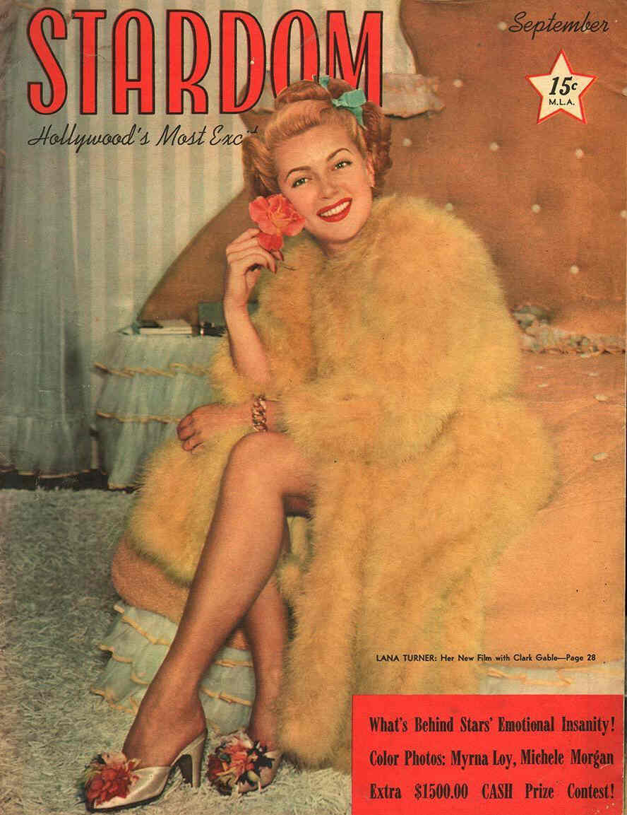 STARDOM (40s) magazine side cover September 1942