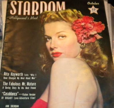 STARDOM (40s) magazine side cover October 1942