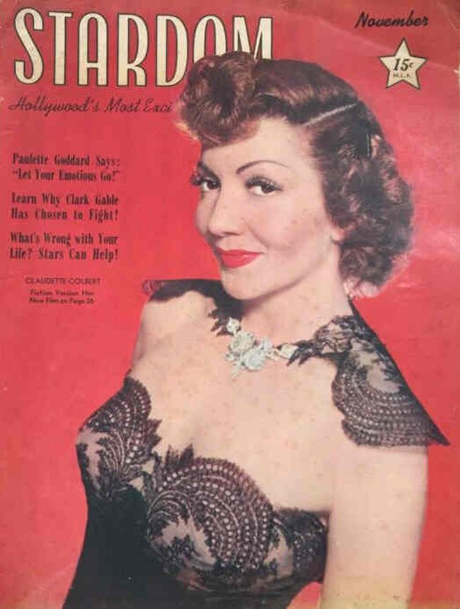 STARDOM (40s) magazine side cover November 1942