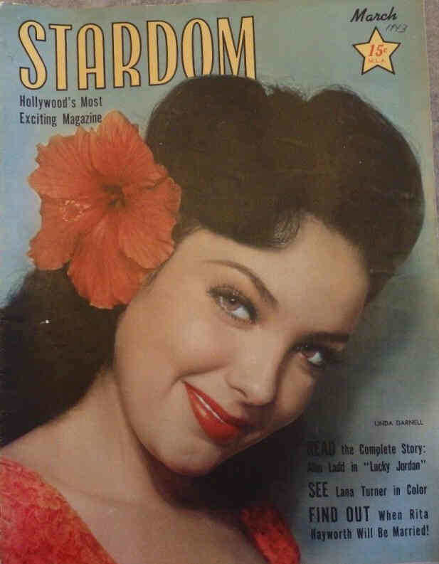 STARDOM (40s) magazine side cover March 1943